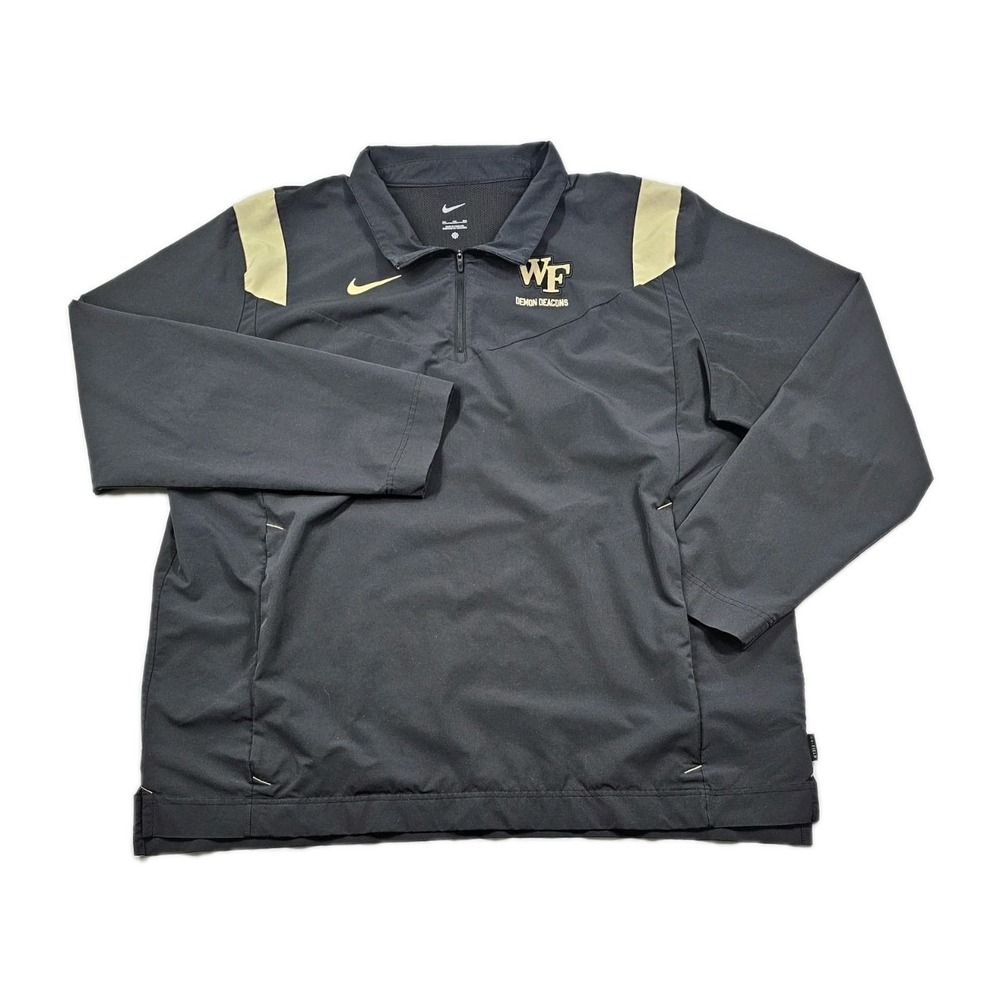 Nike Dri Fit 1/4 Zip Wake Forest‎ Demon Deacons Team Issued Mens 2XL DN6210-010